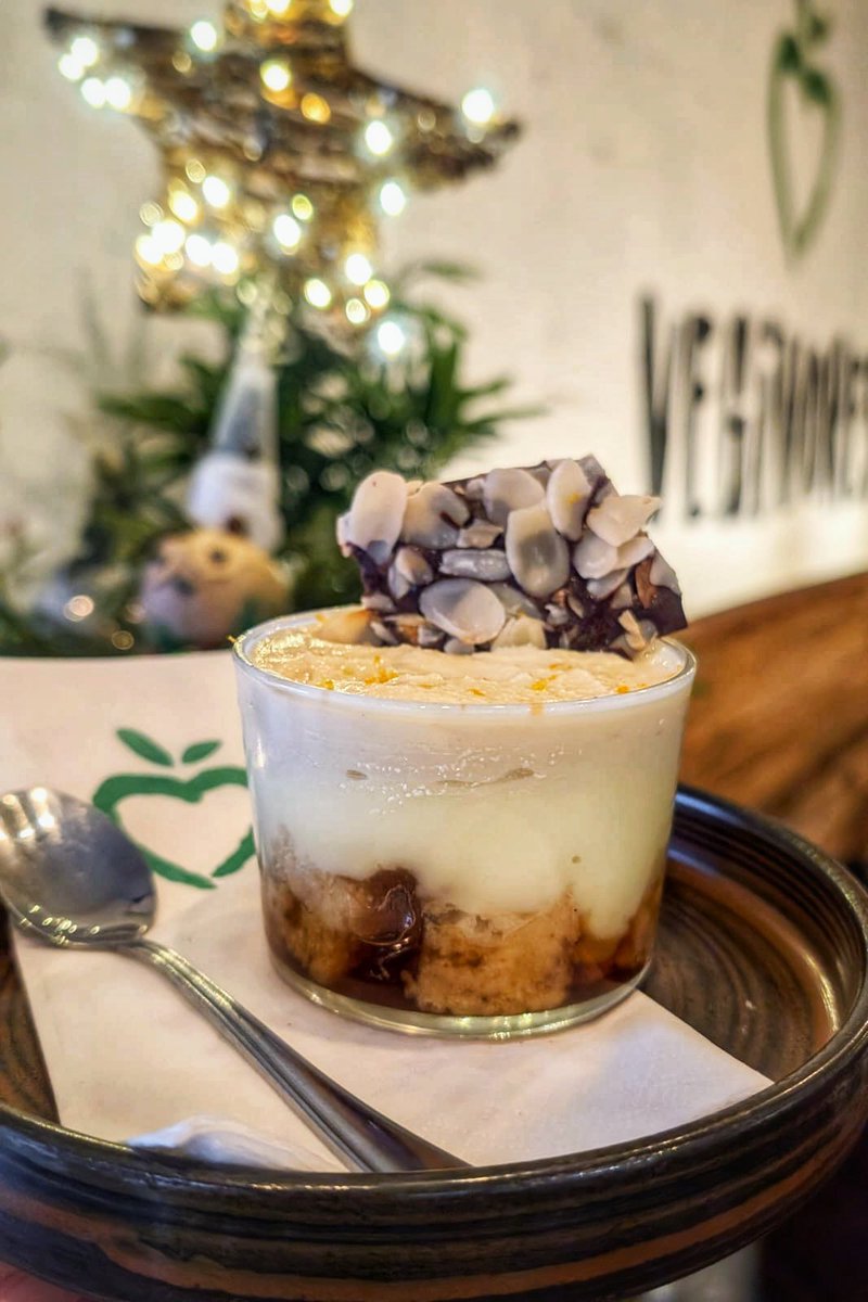 THE MINCE PIE-FLE 🎄

Our festive menu has gone down a treat this week so it’s time we showed you the dessert 😋

Mince pie meets trifle with Amaretto soaked sponge, mince meat, custard, brandy butter cream, &amp; dark chocolate with toasted almonds 🎅

Available for dine in only 🌱