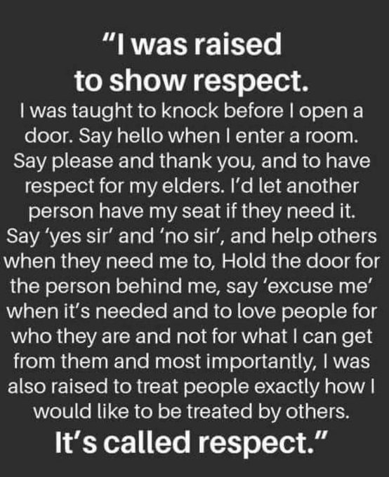 <a href="/RobbieRinder/">Rob Rinder</a> I noticed this was posted earlier by someone else and it seems appropriate to post it here also. It is just good manners to give your seat on a bus or train to someone who needs it more than you do...