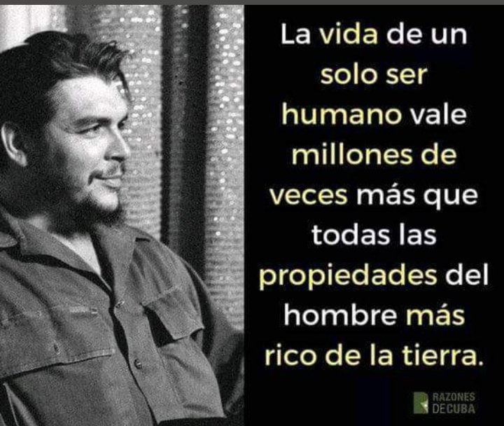yoandri_rt's tweet image. No se equivocó nuestro Che por eso hoy nuestro país en primer orden está la vida de un ser humano en cualquier situación.#DePi