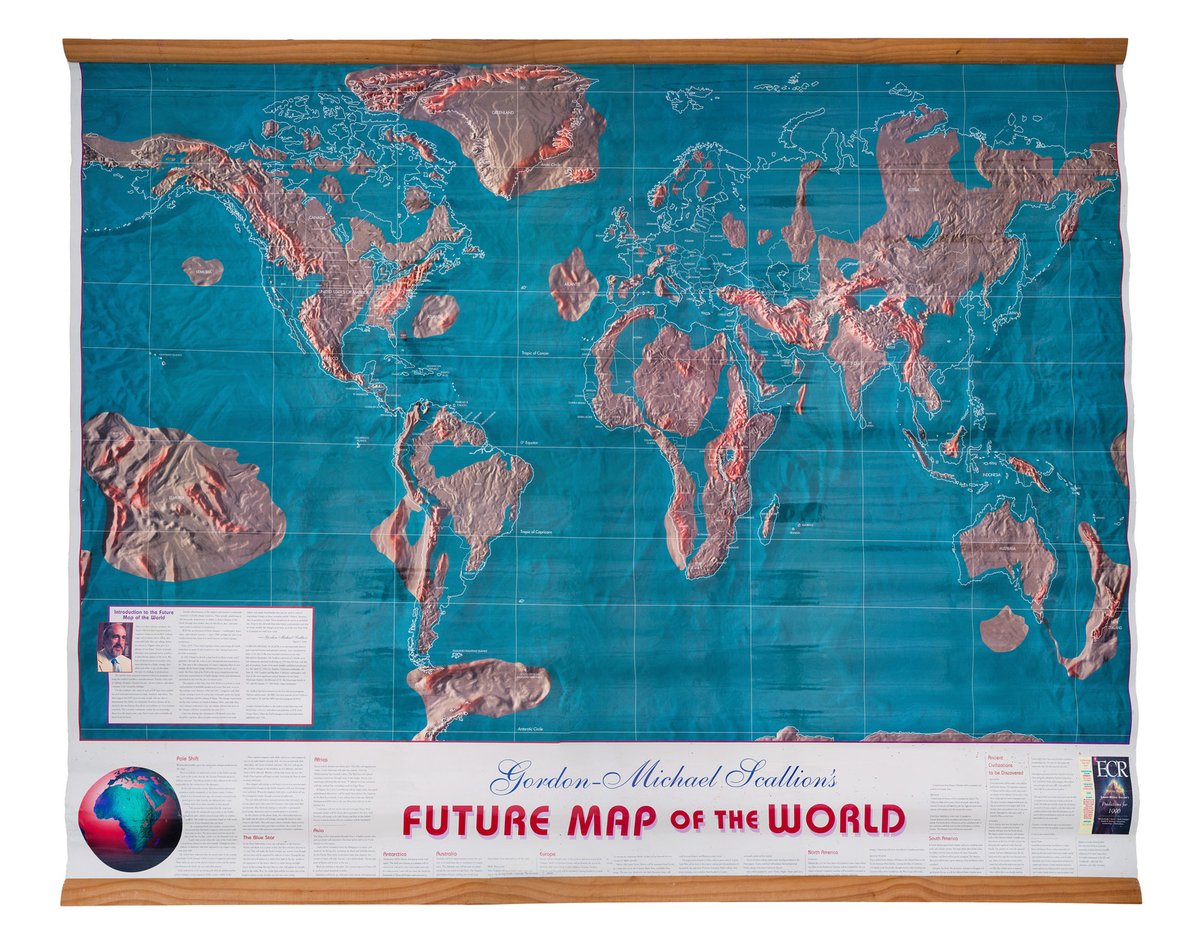 syncronus's tweet image. Gordon-Michael Scallion's Doomsday Future Maps
Gordon-Michael Scallion, a contemporary prophet known for his predictions of vast changes, began his current career in 1979. As an electronic consultant, he had been meeting with a client when unexpectedly, he lost his voice. He…