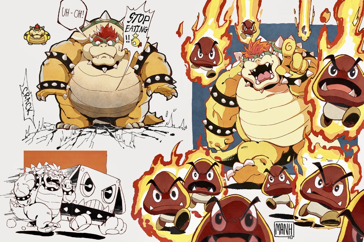 ngmanhho's tweet photo. Remember that one time when Bowser was stuck in the floor? https://t.co/SDQ0Ingwmm