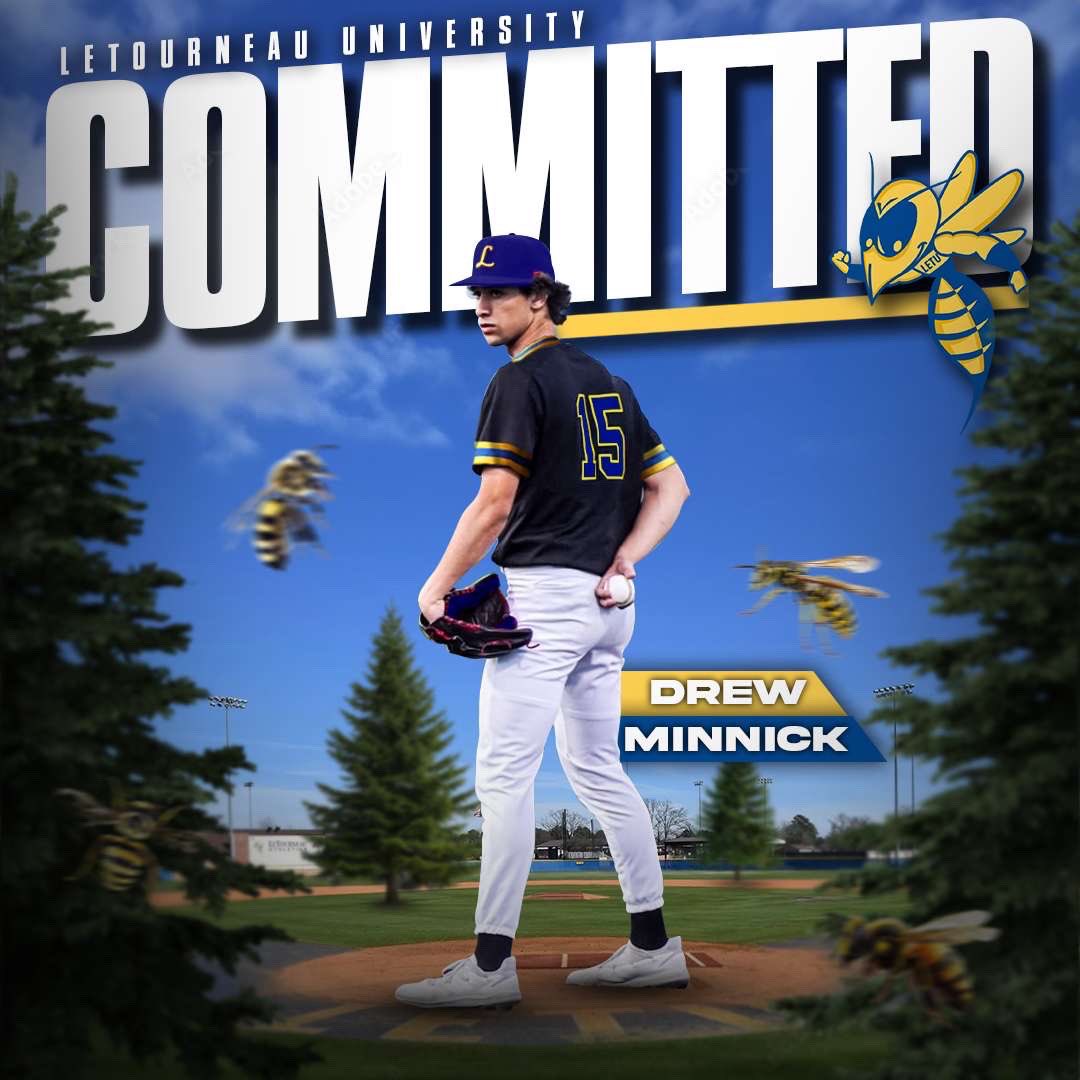 I’m excited to announce my commitment to LeTourneau University to further my academic and baseball career. Thank you to my family, friends and coaches who helped make this possible!