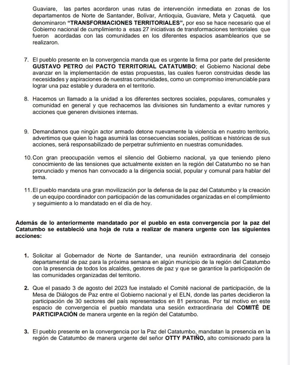 Asociación por la Unidad Campesina del Catatumbo tweet media