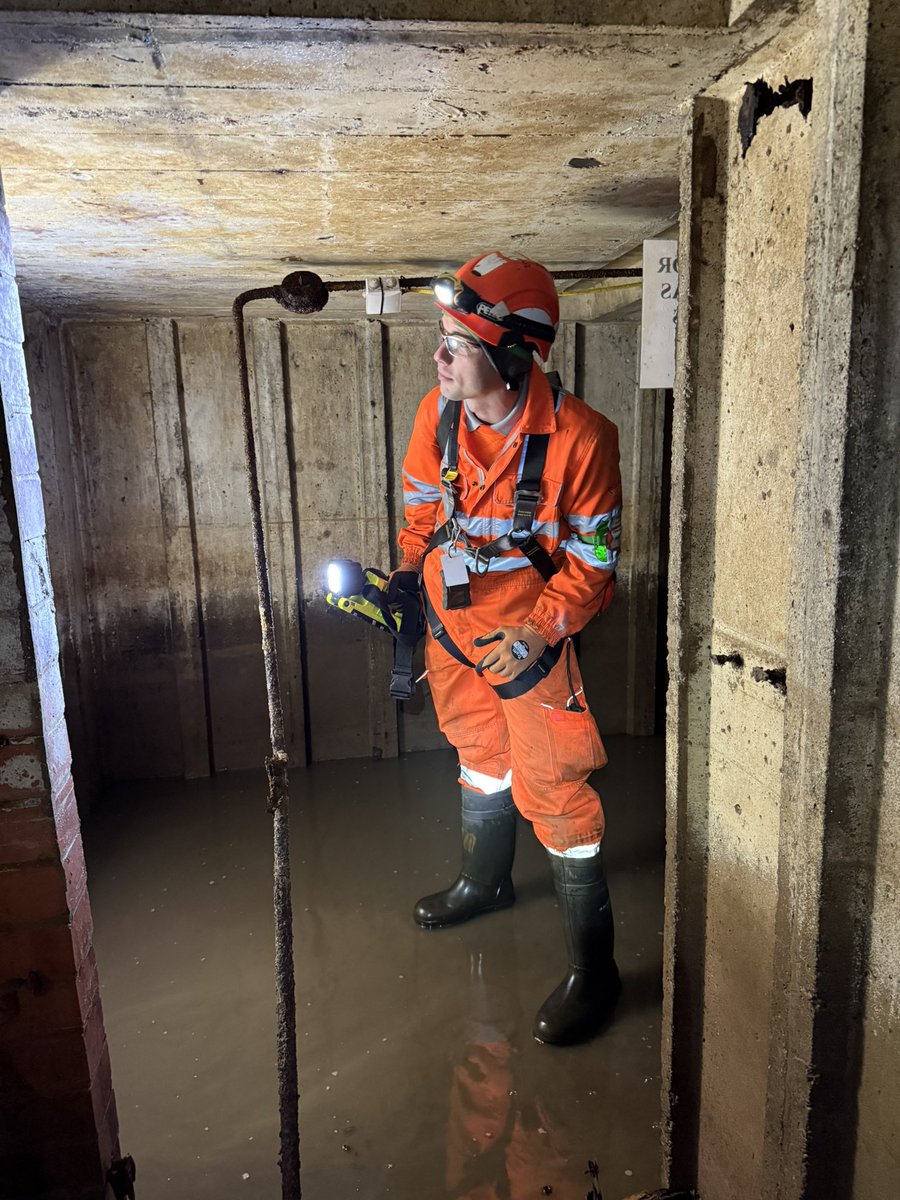 SafetyRedline's tweet image. Our teams really get to see some fascinating places.  Photos from a recent survey of a Second World War large air raid shelter.