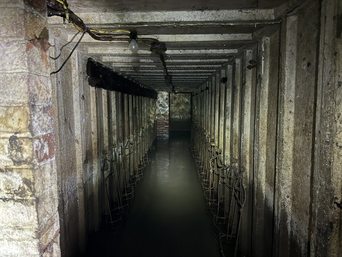 SafetyRedline's tweet image. Our teams really get to see some fascinating places.  Photos from a recent survey of a Second World War large air raid shelter.