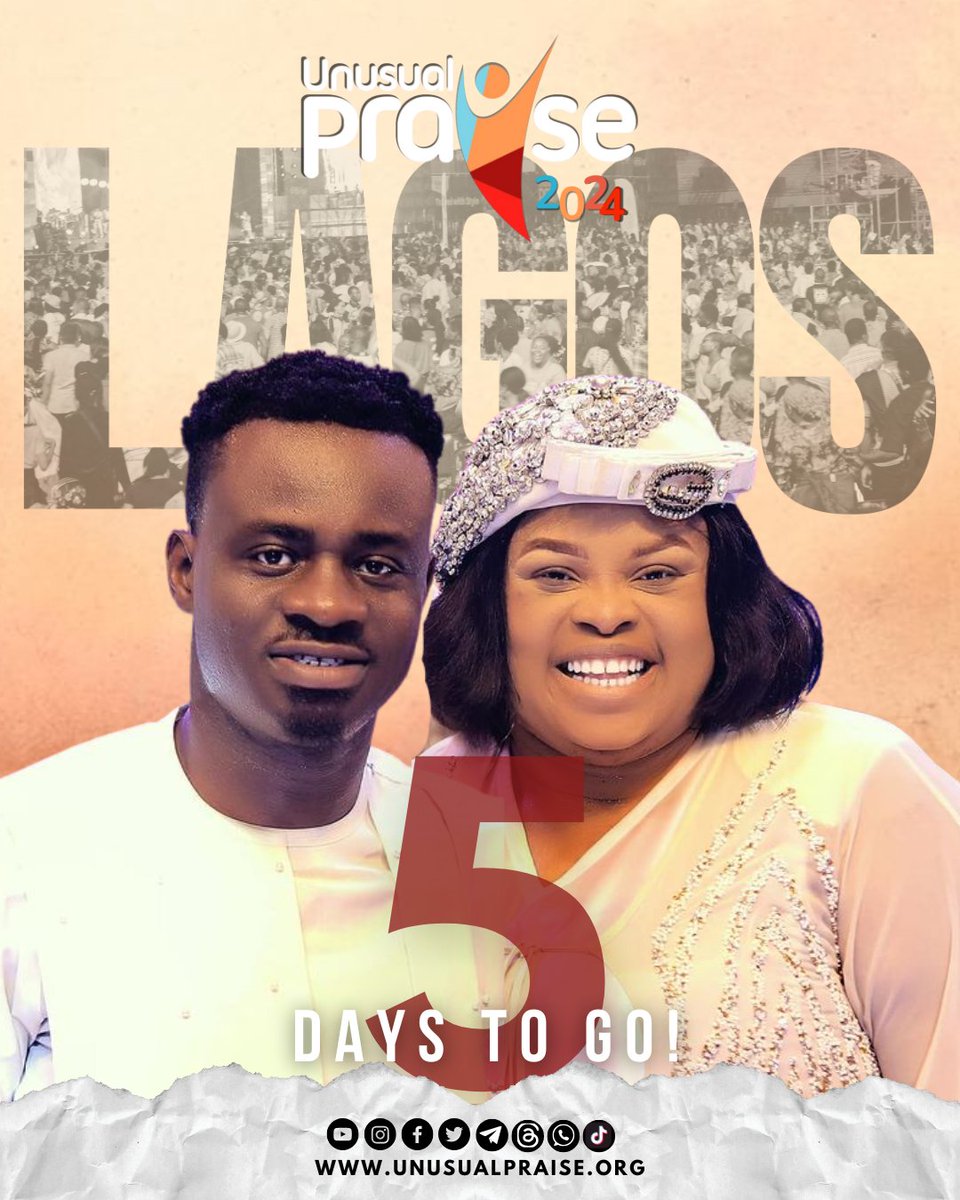 unusualpraise's tweet photo. The numbers keep getting smaller! The excitement is mounting!
The incredible duo @mystermiracle will be live at #UnusualPraise2024
Don't be told about it oh. You need to be there! Live!
#UnusualPraise2024 #UPLagos2024 #SpiritFilledNight #PraiseEvent #December13AtTBS https://t.co/OFG72xhIOp
