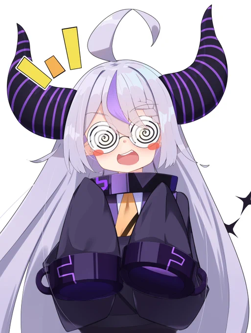 オタラプホログラのぐるぐる眼鏡可愛かった「フワモコたんのメイド姿キタコレwww」 #laplus_artdesu 