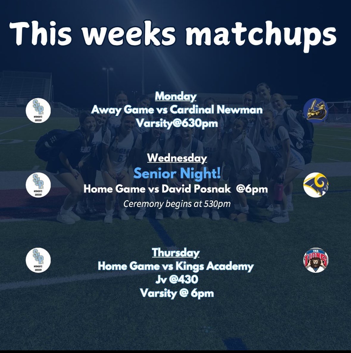 MarissaTank26's tweet photo. Super proud of my high school team for starting off the season with a record of 8-0. Super busy week this week with three games and a night to celebrate our 13 incredible seniors! Here’s one of my header goals from a couple days ago to secure the 3-2 win and undefeated record👇 https://t.co/nHF1qb9Bp8