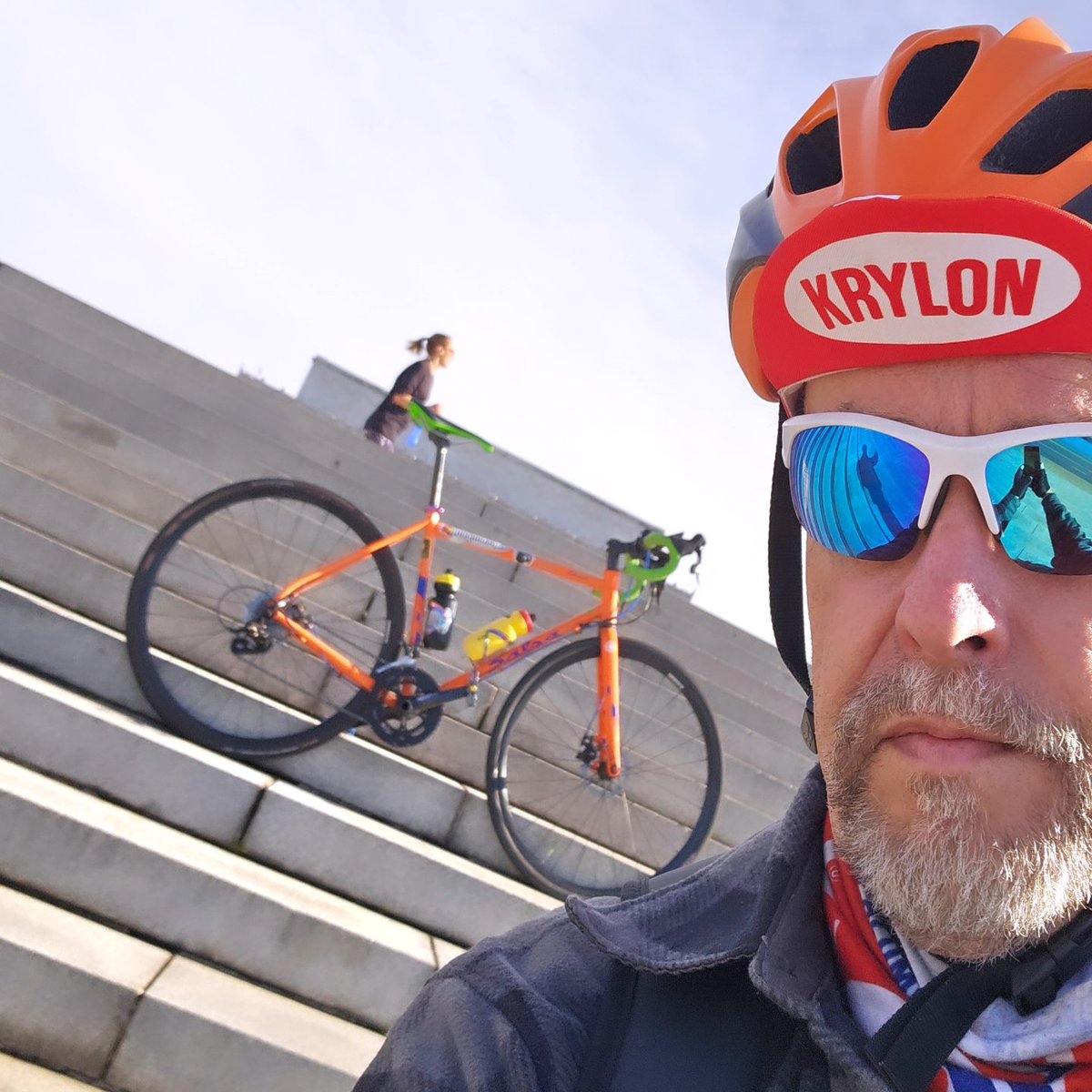 Chris_Roell's tweet photo. I got my steps in today! I rode my Stepping Route on today's Urban Adventure Bicycle Ride. I rode to the Watergate, Lincoln Memorial, Malcolm X Park, Spanish, U.S. Capitol &amp; the Washington National Parks steps. https://t.co/yl1HZ7x0KU