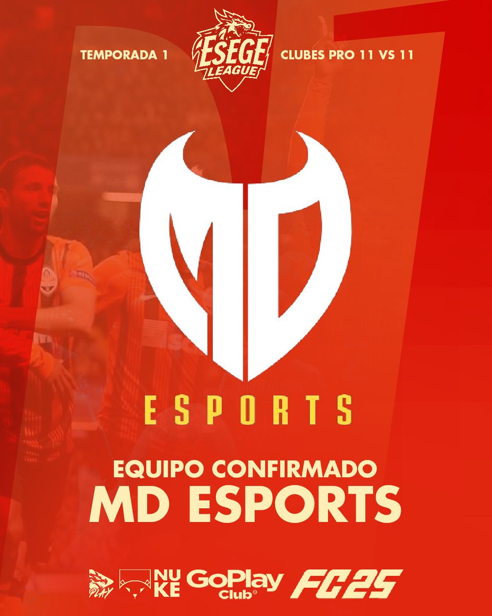 Esege Gaming (@esegegaming) on Twitter photo Equipo Confirmado | Esege League Temporada 1
Primer confirmado en decir presente en esta primera temporada de Clubes Pro 11 vs 11 son nuestros amigos de <a href="/MDESPORTSS/">MD E-Sports</a>, éxitos que sea una gran temporada 🧡🎮 Equipo Confirmado | Esege League Temporada 1
Primer confirmado en decir presente en esta primera temporada de Clubes Pro 11 vs 11 son nuestros amigos de <a href="/MDESPORTSS/">MD E-Sports</a>, éxitos que sea una gran temporada 🧡🎮