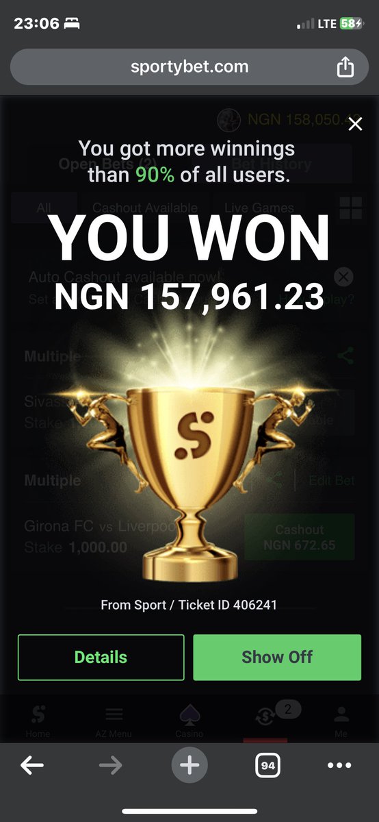 strezlez's tweet photo. @Mrbankstips Thank you sir, my biggest win https://t.co/IWy4RiUcDq