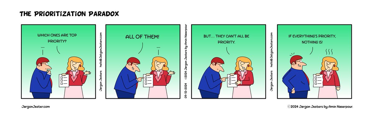 jargonjesters's tweet photo. hmmm, the Priority! The myth or Paradoxic Reality? 😜

#jargonjesters #business #projectmanagement #timemanagement https://t.co/mXbwBta4vs