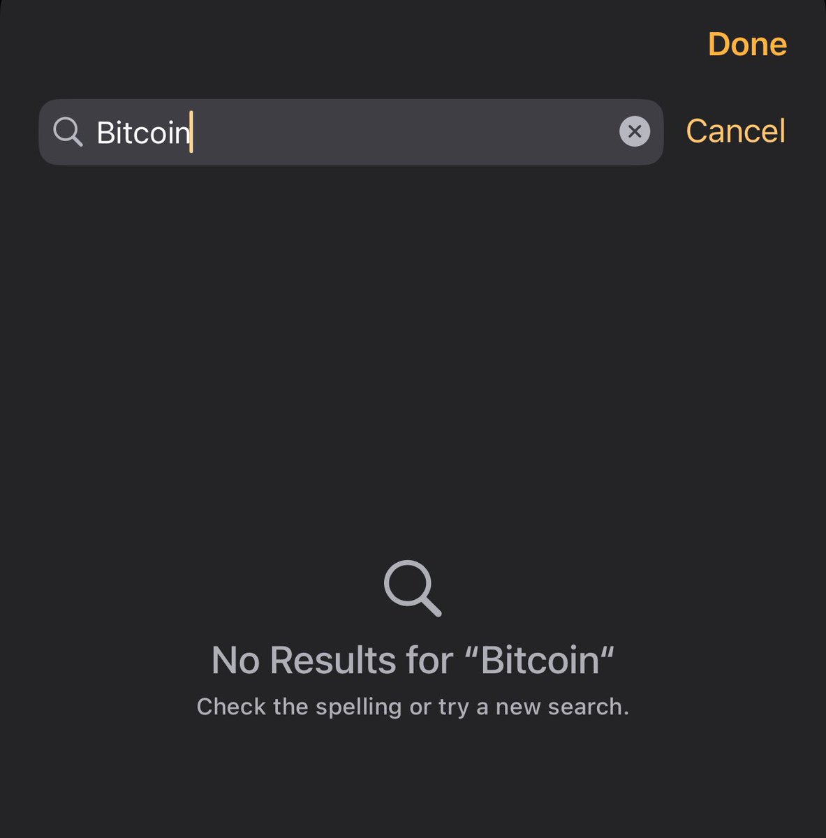 Apple’s calculator can convert Barbadian Dollars to Paraguayan Guarani but not U.S. Dollars to #Bitcoin or Satoshis. 

Guess we’re stuck calculating generational wealth manually. Innovation up your ass.