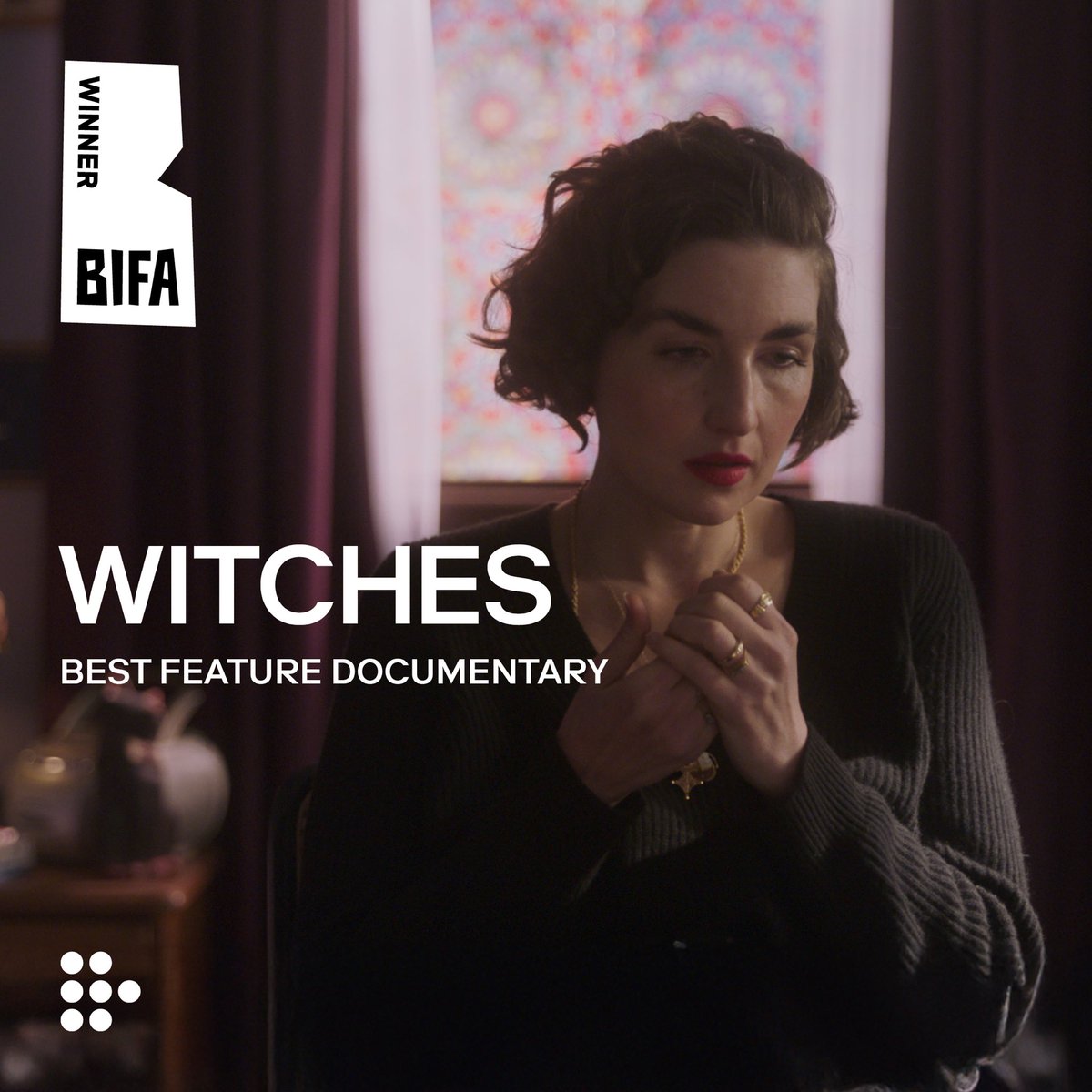 MUBI UK & Ireland (@mubiuk) on Twitter photo Elizabeth Sankey’s (<a href="/sankles/">Elizabeth Sankey</a>) WITCHES won Best Feature Documentary. Now streaming. A MUBI Production. Elizabeth Sankey’s (<a href="/sankles/">Elizabeth Sankey</a>) WITCHES won Best Feature Documentary. Now streaming. A MUBI Production.