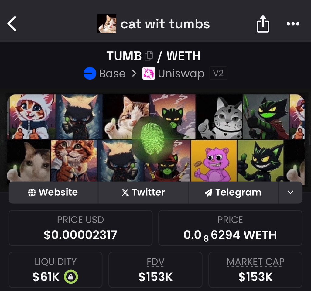 It’s obvious the animal meta would run really good on <a href="/base/">Base</a>

$TUMB will outrun😼👍