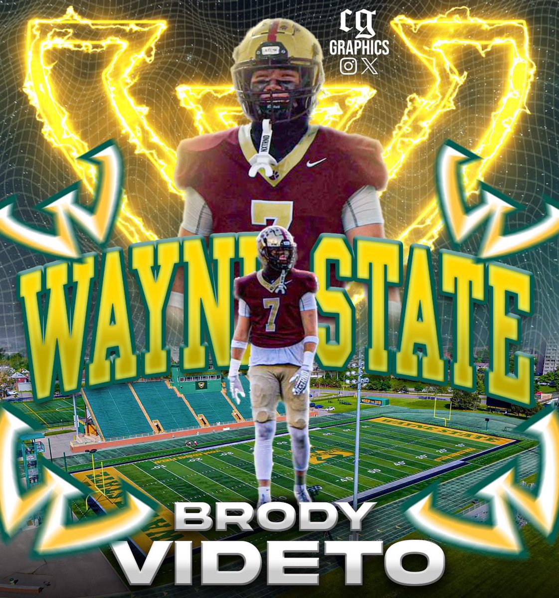 Brody Videto (@videto_brody) on Twitter photo I am excited to announce that I will be committing to <a href="/WSUWarriorFB/">Wayne State Football</a>, I would like to thank all the coaches that have been apart of my journey. I would also like to thank all of the wayne state coaches for being patient throughout my decision! <a href="/CoachFogarty60/">Pat Fogarty</a> <a href="/CoachWheat6/">Tyrone Wheatley</a> I am excited to announce that I will be committing to <a href="/WSUWarriorFB/">Wayne State Football</a>, I would like to thank all the coaches that have been apart of my journey. I would also like to thank all of the wayne state coaches for being patient throughout my decision! <a href="/CoachFogarty60/">Pat Fogarty</a> <a href="/CoachWheat6/">Tyrone Wheatley</a>