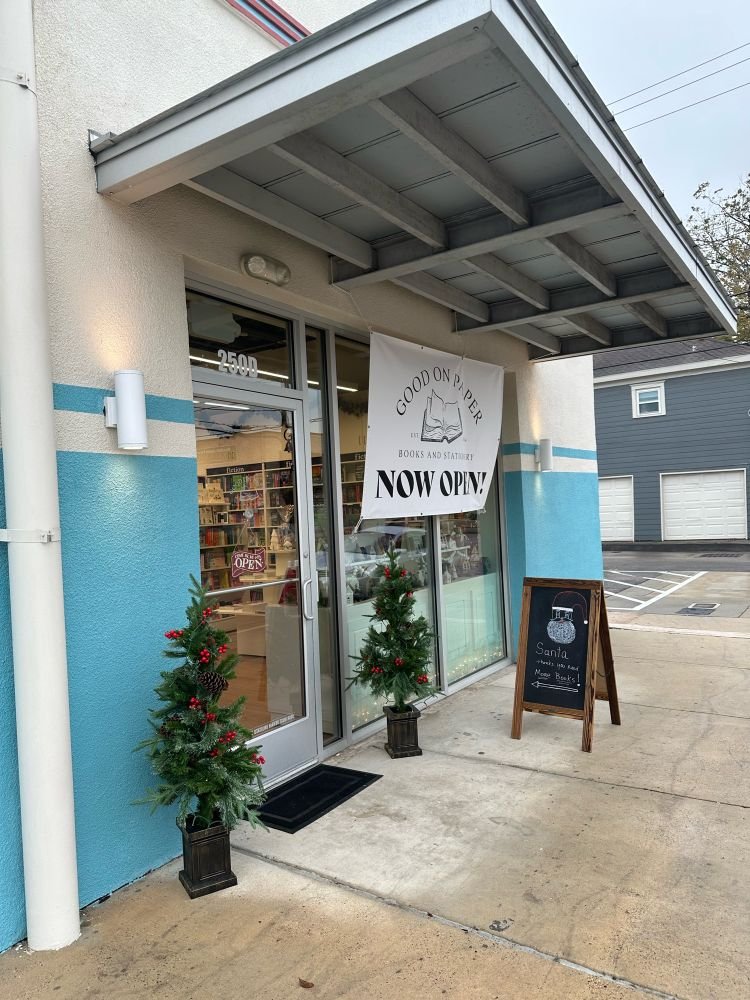 Cute new little bookstore in the Heights alert! Off 19th St. around the corner from the ice cream shop. Lots of kids stuff. I bought my niece something from the banned books wall.