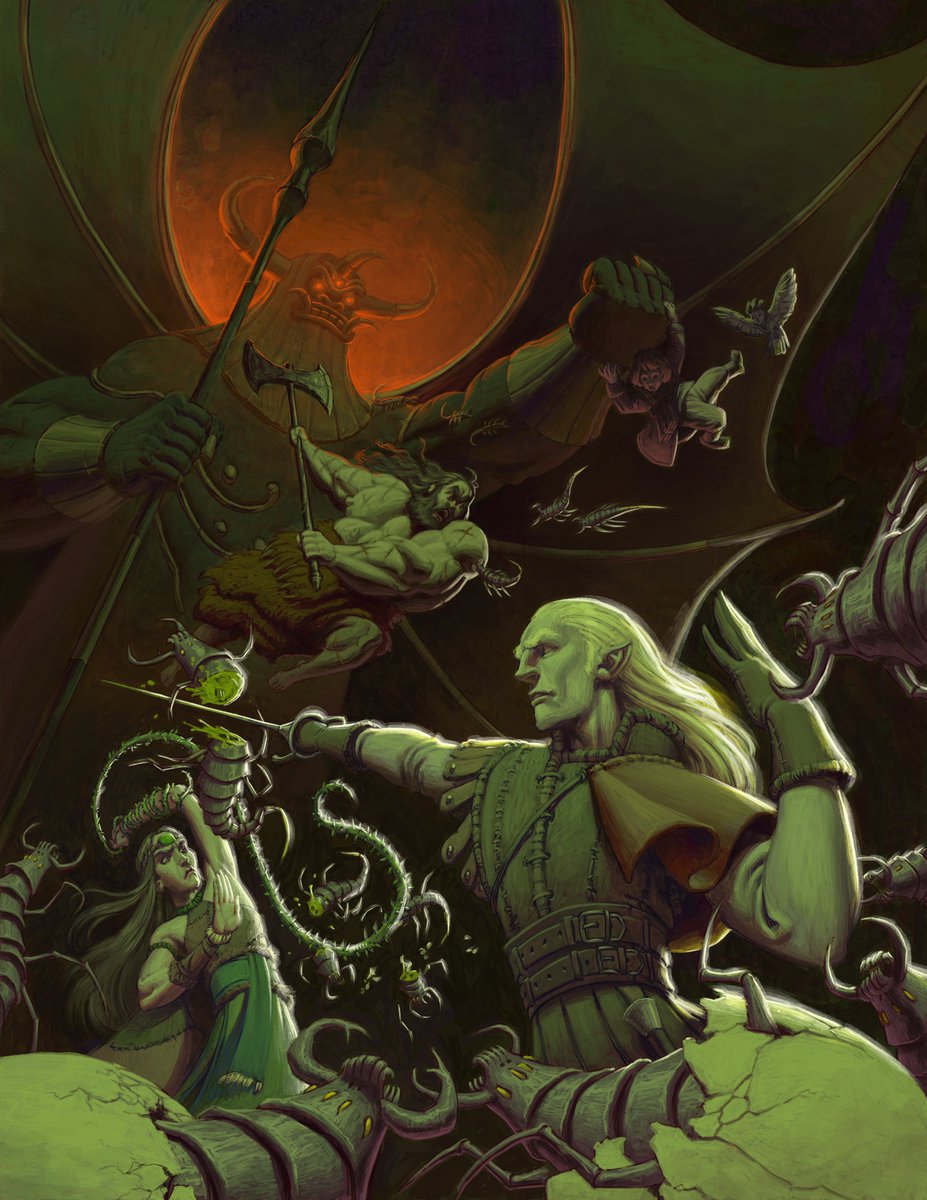 Secrets Within the Shrine of Ra'akar

Cover Illustration for an upcoming project. Amazing group of characters!

I'm available for work. More about my art here: lipeartwork.com
My email is: lipe.artwork@gmail.com