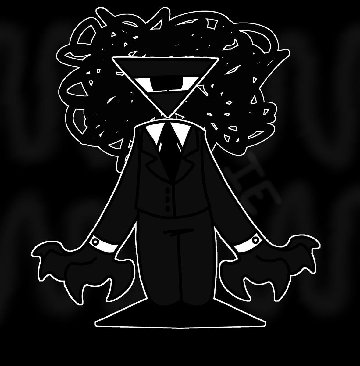 InkyEntity's tweet image. New OC time!! Made a new oc last week and forgot to draw him. If anyone has any name suggestions, pretty please share them, I am STRUGGLING with him.