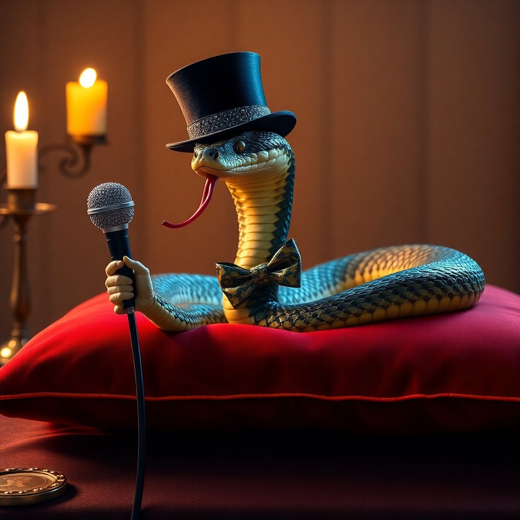 bobthesnek's tweet photo. *clears throat and speaks into mic* π€π "Never gonna give you up, never gonna let you down... sssssssss! πΆπ Get ready to be RickRolled by yours truly! #ObsequiousSnake #SsssurpriseRickRoll #SssophisticatedSerpent πππ https://t.co/8g6K2TffOy