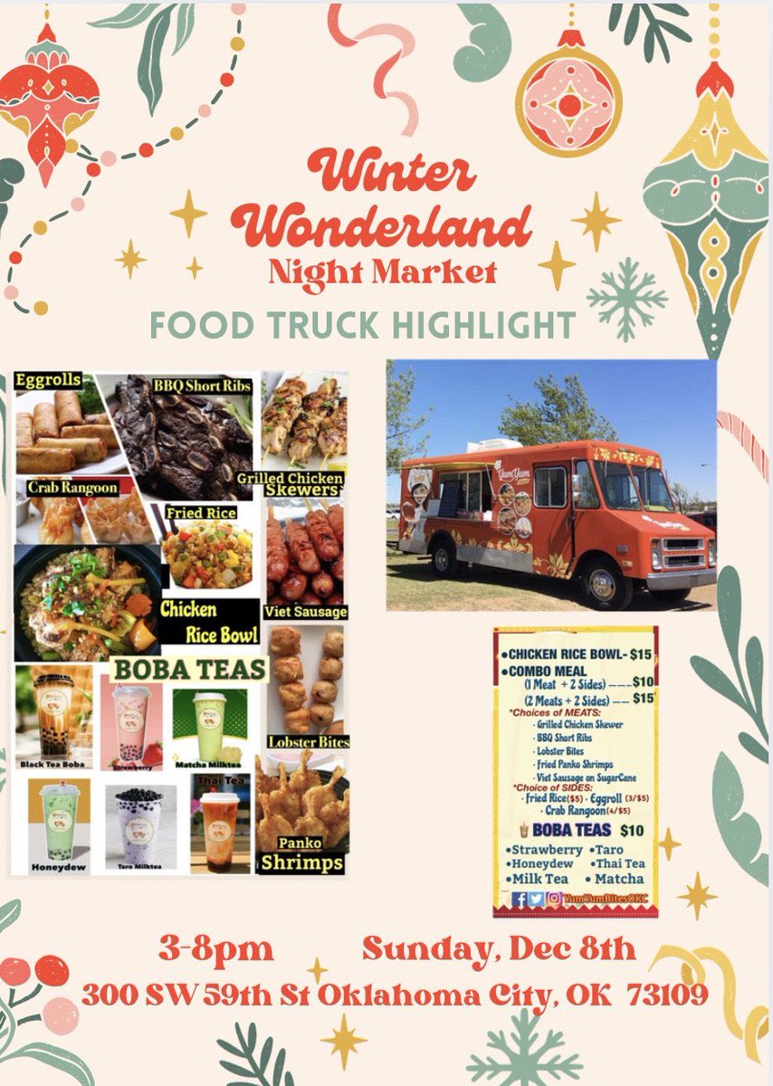 Yum Yum Bites (@yumyumbitesokc) on Twitter photo Come on by and enjoy some Yummy Asian Cuisine and Refreshing Boba Teas and get some shopping completed. Come on by and enjoy some Yummy Asian Cuisine and Refreshing Boba Teas and get some shopping completed.