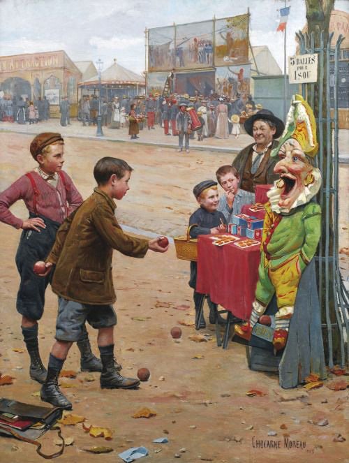 ӨГЛӨӨНИЙ МЭНД -
Bonjour 🇨🇵
2024.12.09

"Хүүхдүүдийн тоглоом"
Францын зураач Пол-Чарльз Шокарн-Морогийн бүтээл 

Paul-Charles Chocarne-Moreau (1855 - 1931) хүүхдүүдийн сэтгэл татам, дэггүй,  хөгжилтэй амьдралыг зурж олны талархлыг хүлээн алдаршсан Францын нэртэй зураач.