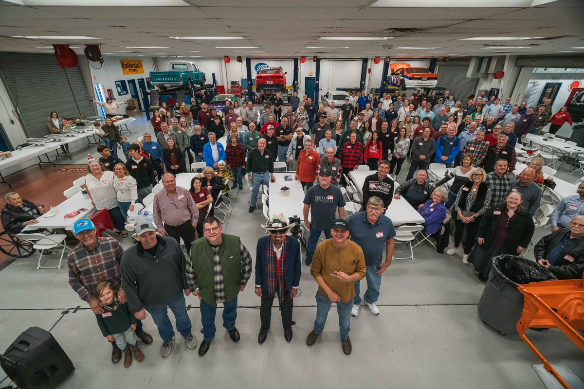 The annual Petty Enterprises Reunion Dinner group photo!

Stay tuned! Next week, we’re releasing a special 2-part video on the Petty Family Racing and <a href="/BrothersPetty/">Petty Brothers Racing</a> YouTube channels, featuring never-before-heard Maurice Petty stories you won’t want to miss!