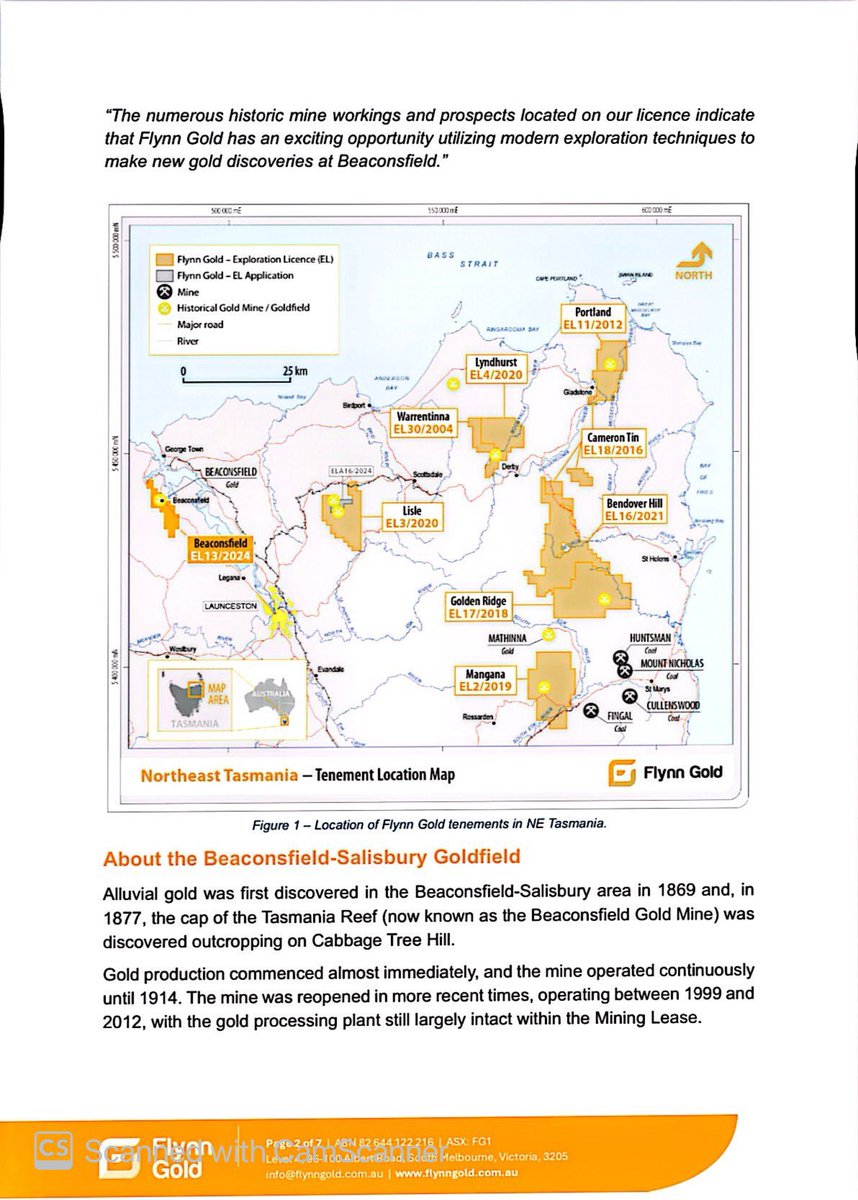SalvadorMaurice's tweet image. $FG1 #FG1

Exploration Licence Granted at Beaconsfield in NE Tasmania

Beaconsfield is the largest #gold mine in NE Tasmania with historical production of 3.79Mt @ 14.5g/t Au for 1.77Moz Au