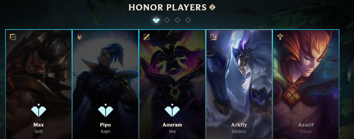 Nouveauté riot games je peut me self honor merci monsieur pour ça 🥰