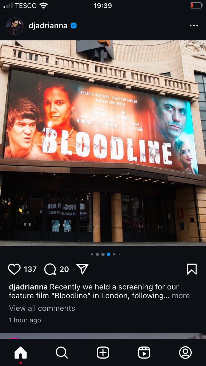 At Leicester Square for the premier screening of the Bollywood action film Bloodline. 

It was an amazing experience scoring this brilliant film! Loved it 😊