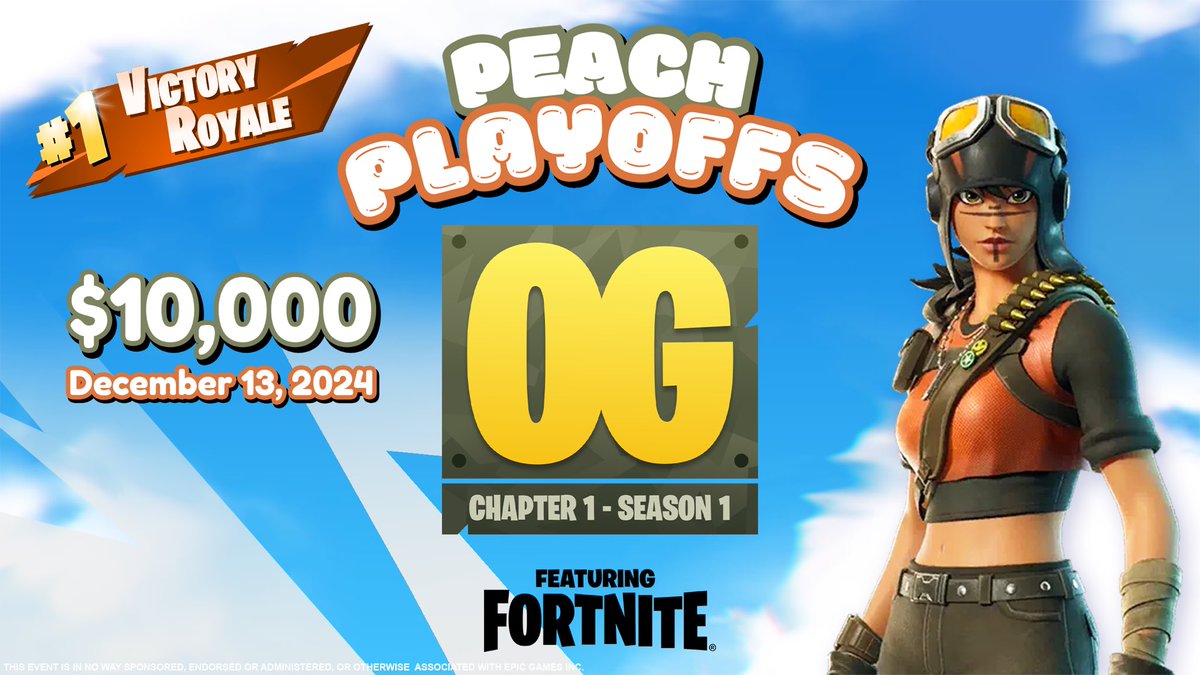 Peach (@thypeachcobbler) on Twitter photo ⭐️ Back To Basics ⭐️
Introducing the Peach Playoffs: OG Edition 😈 <a href="/FortniteGame/">FortniteGame</a>
$10,000 Co-ed Squad Build Tournament
🗓️ Friday December 13th @ 3 PM EST
🧑🧑🧒🧒 2 Girls and 2 Guys Per Team
🌎 5 Games NAC | Top 10 Earn💰
LIKE & RT for a Captain Spot ♻️
Tag your team ⭐️ Back To Basics ⭐️
Introducing the Peach Playoffs: OG Edition 😈 <a href="/FortniteGame/">FortniteGame</a>
$10,000 Co-ed Squad Build Tournament
🗓️ Friday December 13th @ 3 PM EST
🧑🧑🧒🧒 2 Girls and 2 Guys Per Team
🌎 5 Games NAC | Top 10 Earn💰
LIKE & RT for a Captain Spot ♻️
Tag your team