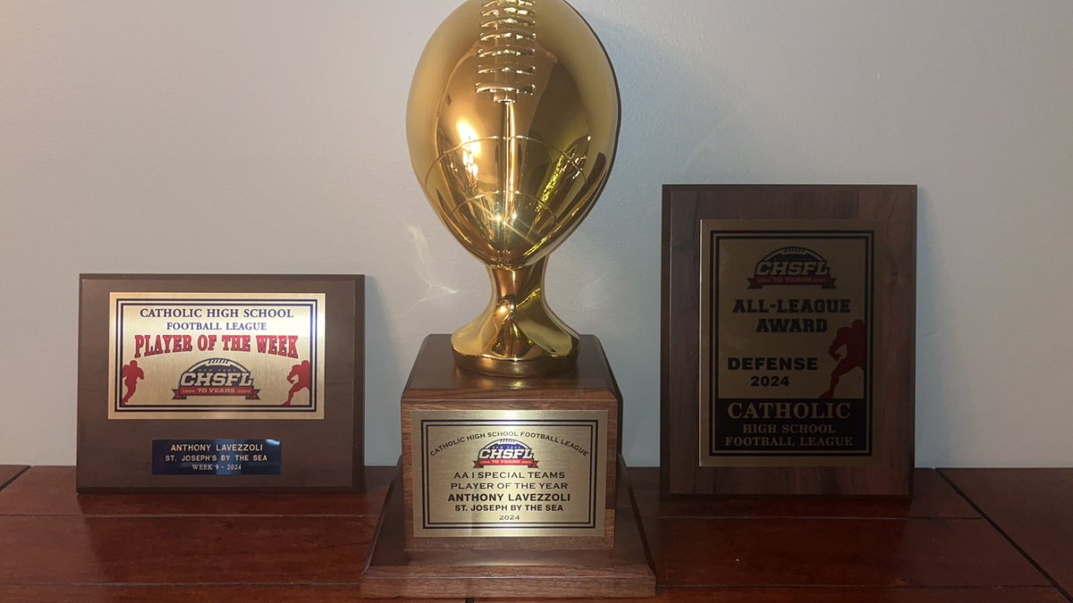 Blessed to be named as the AA I Special Teams Player of the Year, All-League Defense Award, and Player of the Week for week 9 for the CHSFL