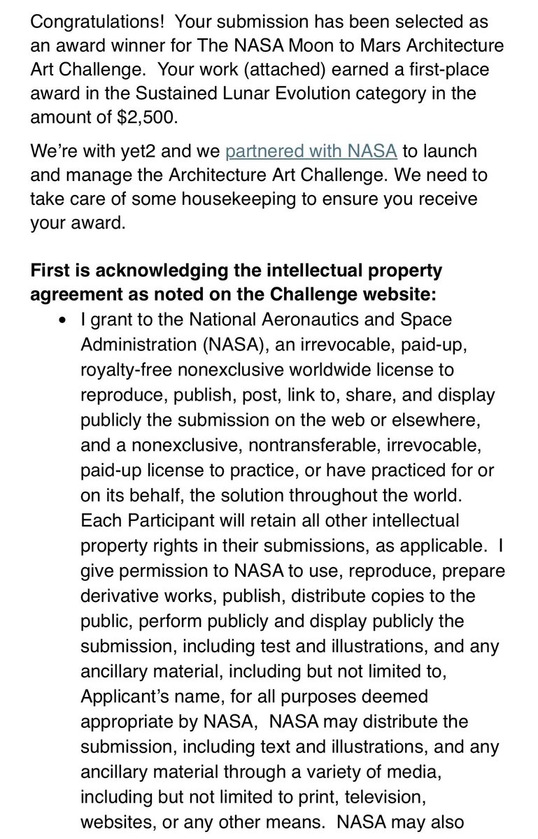 I recently participated in NASA’s Moon to Mars Architecture Art Challenge, and the illustration I created was selected for the FIRST PLACE award in the Sustained Lunar Evolution category! Very excited and humbled to say the least.