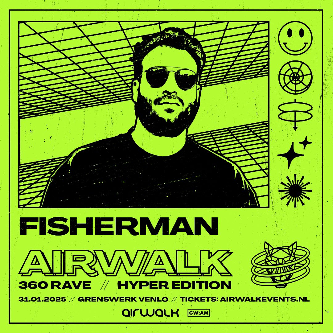 It’s been a while since I did a regular Fisherman set at Grenswerk 😎 Let’s prepare the rockets 🚀 

Tickets at airwalkevents.nl
