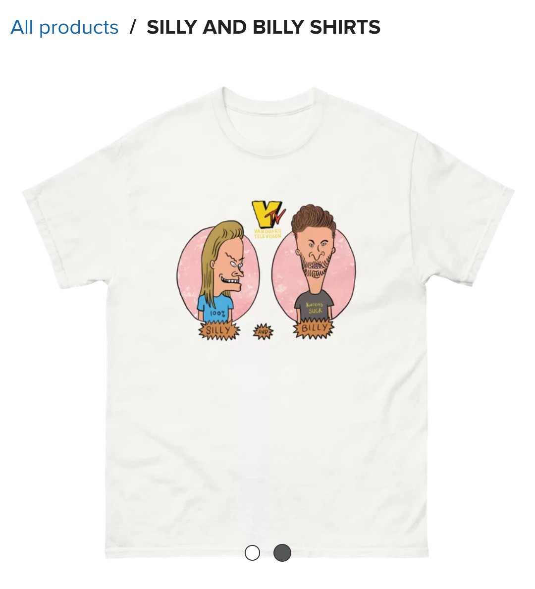 vanguard_pod's tweet image. Get yourself (or a fellow Vanguard fan in your life) a brand new Silly &amp;amp; Billy t-shirt! Design by @TheLetterhack!

vanguardpod.printful.me