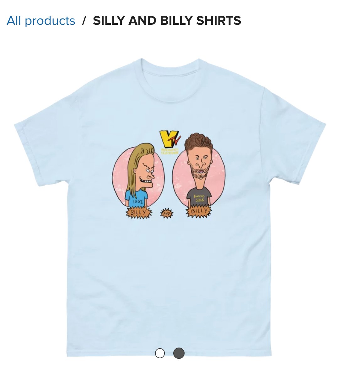 vanguard_pod's tweet image. Get yourself (or a fellow Vanguard fan in your life) a brand new Silly &amp;amp; Billy t-shirt! Design by @TheLetterhack!

vanguardpod.printful.me