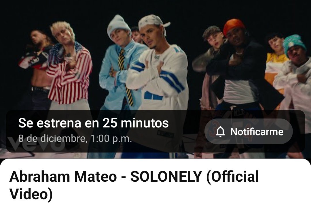 El video de #SOLONELY estará disponible en 25 min. ⌛️
Activen la  notificación 🔔
youtu.be/tNUHI1TnJyM?si…