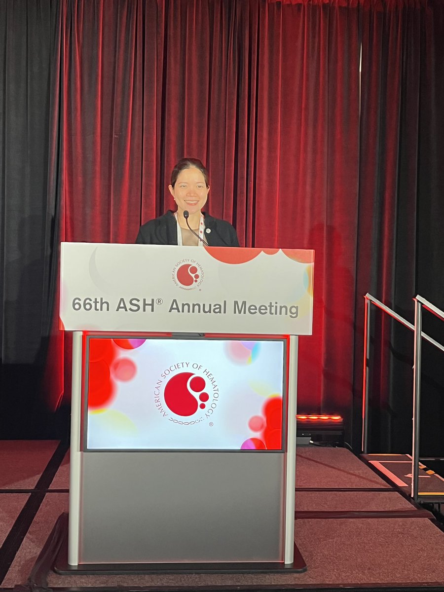 So proud of Dr @Erin_Feliciano, who presented work on #AMLsm #AYA  #cancer #disparities <a href="/Elmhurstmed/">Elmhurst Internal Medicine Residency</a> 🤩

Grateful to <a href="/JamesFanWu/">James Wu | 吴简凡 MD</a> and our team 🙏

#ASHTrainee #ASHKudos #ASH24