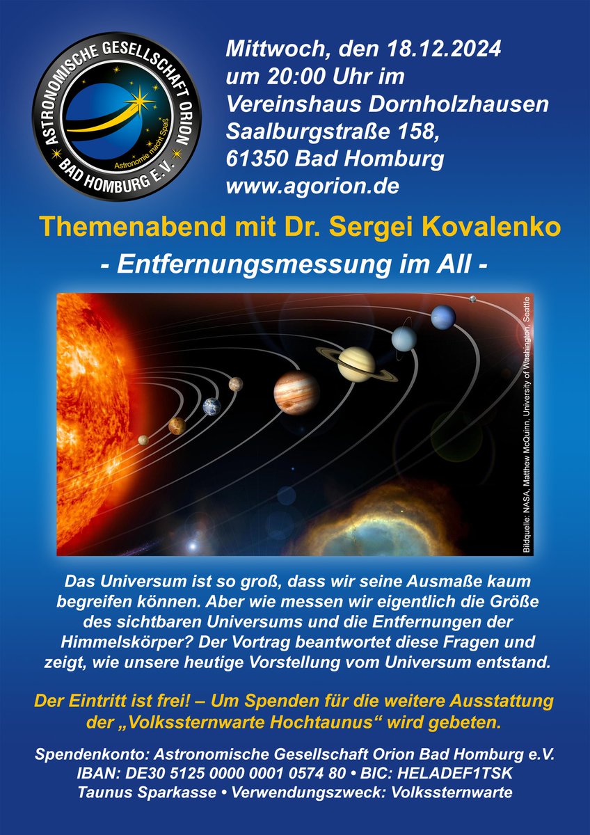 AG Orion Bad Homburg / Volkssternwarte Hochtaunus tweet media