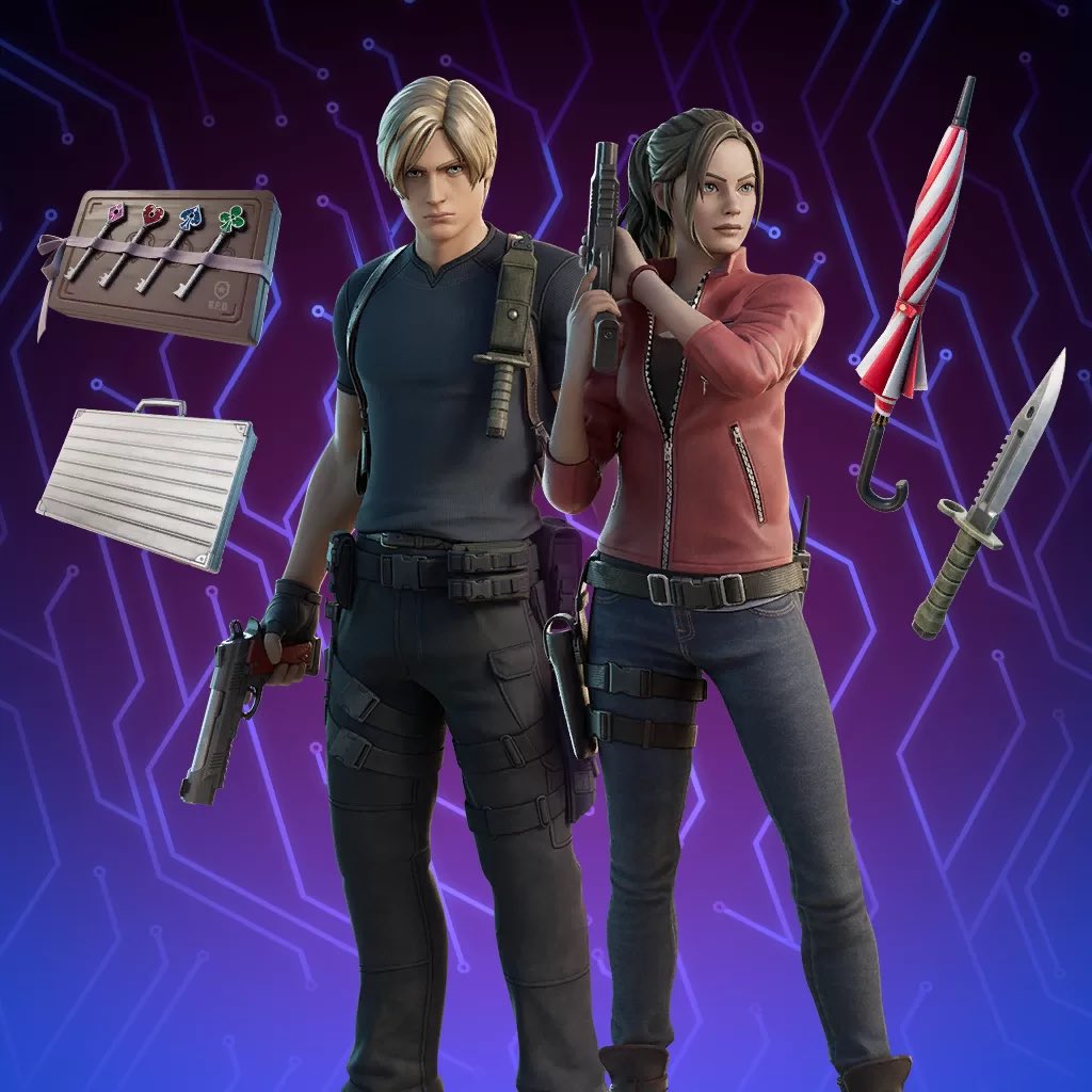 Resident Evil Fortnite tweet media