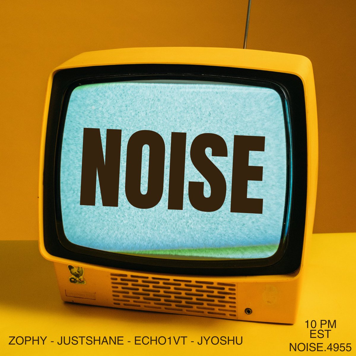 LOUD NOISE GANG PRESENTS
NOISE

December 11 10:00 PM EST
Doors Open: 9:45 PM 
TIMES IN EST
10:00 PM - <a href="/zophyvr/">Zophie</a> 
10:45 PM - <a href="/DJ_JustShane/">JustShane</a> 
11:30 PM - @Echo1VT  
12:15 PM - <a href="/Jyoshuu_/">Jyoshu | #ThankYouToriyama</a> 

SHARE THE GROUP SHARE THE DISCORD vrc.group/NOISE.4955 discord.com/invite/5wVdC68…