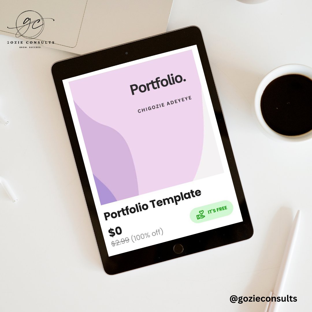 GozieConsults's tweet image. Thinking of entering the new year with your old portfolio? Think againnnn!!! 🤔
It&apos;s should be new year, new portfolio, and that&apos;s on our free portfolio template!
It provides the right structure that&apos;d help you stand out in today&apos;s competitive job market. 
 #freeportfolio #gc