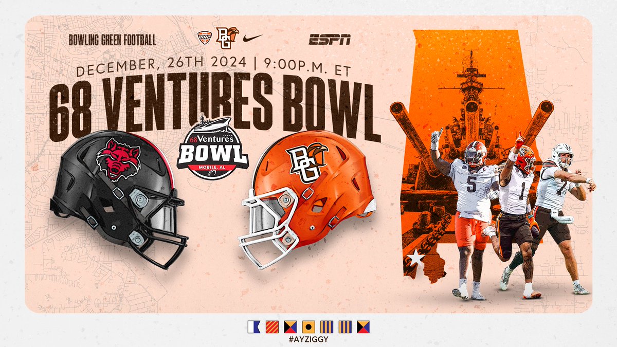 BGSU Football (@bg_football) on Twitter photo ๐๐ฌ๐๐๐ฉ ๐๐ค๐ข๐ ๐ผ๐ก๐๐๐๐ข๐ ๐๐ค๐ง ๐ฉ๐๐ ๐๐ค๐ก๐๐๐๐ฎ๐จ ๐๐
๐คถ
Bowling Green has accepted a bid to play Arkansas State in the <a href="/68VenturesBowl/">68 Ventures Bowl</a> located in Mobile ๐ค
๐ฐยป tinyurl.com/2dqegy6w ๐๐ฌ๐๐๐ฉ ๐๐ค๐ข๐ ๐ผ๐ก๐๐๐๐ข๐ ๐๐ค๐ง ๐ฉ๐๐ ๐๐ค๐ก๐๐๐๐ฎ๐จ ๐๐
๐คถ
Bowling Green has accepted a bid to play Arkansas State in the <a href="/68VenturesBowl/">68 Ventures Bowl</a> located in Mobile ๐ค
๐ฐยป tinyurl.com/2dqegy6w