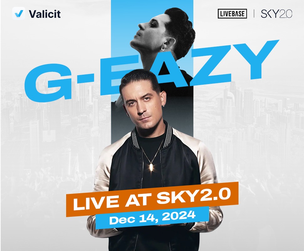 🚨 Mark your calendars and get your tickets, Dubai! 🚨 The one and only G-Eazy is taking over SKY2.0 on Saturday, December 14th! 🎤 Get ready for the voice behind "Me, Myself &amp; I" to bring the energy you've been waiting for. Don’t miss this iconic night! #GEazyInDubai
