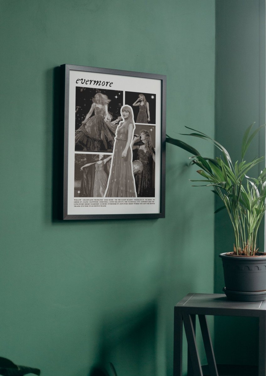PosterphoriaCo's tweet photo. Taylor Swift – Evermore Poster https://t.co/Dt8uAi4uCI via @Etsy https://t.co/CpfBwAtLBv