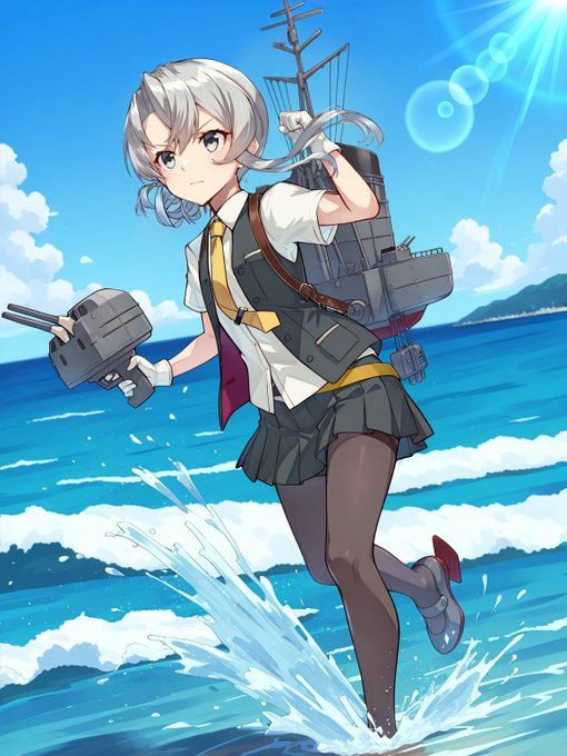 なんか勝手に湧いた連装砲ちゃんらしきものをこれがD型と言い張る野分(艦これ) 