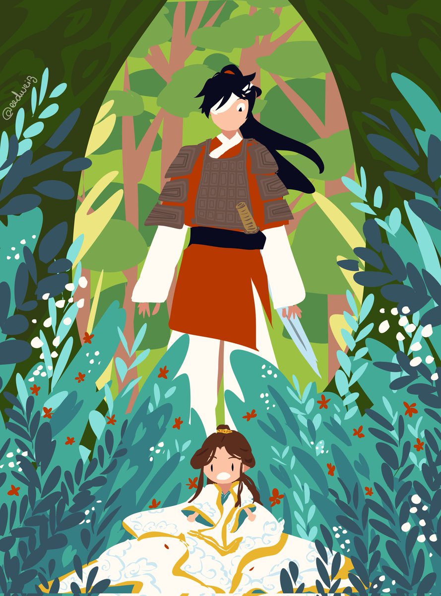 An art I made for the tgcf RBB
Soldier Hong'er found the crown prince in a difficult situation 🌿🌱 

Link for the wonderful fic of @/marquisguyun bellow!!
👇👇👇 

#TGCF #天官赐福 #XieLian #HuaCheng #Hualian