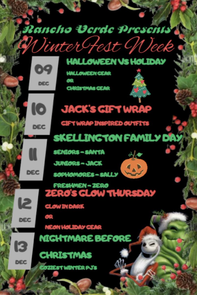 RVHSASBMustangs (@keepingupwithrv) on Twitter photo Mustangs, don’t forget this week is Winter Fest week at RVHS! Join us in the Commons for fun activities every day at lunch! <a href="/RVHS_Mustangs/">Rancho Verde HS</a> <a href="/RVHSMerilus/">Brunel Merilus</a> <a href="/ranchoyearbook/">RVHS Yearbook</a> Mustangs, don’t forget this week is Winter Fest week at RVHS! Join us in the Commons for fun activities every day at lunch! <a href="/RVHS_Mustangs/">Rancho Verde HS</a> <a href="/RVHSMerilus/">Brunel Merilus</a> <a href="/ranchoyearbook/">RVHS Yearbook</a>