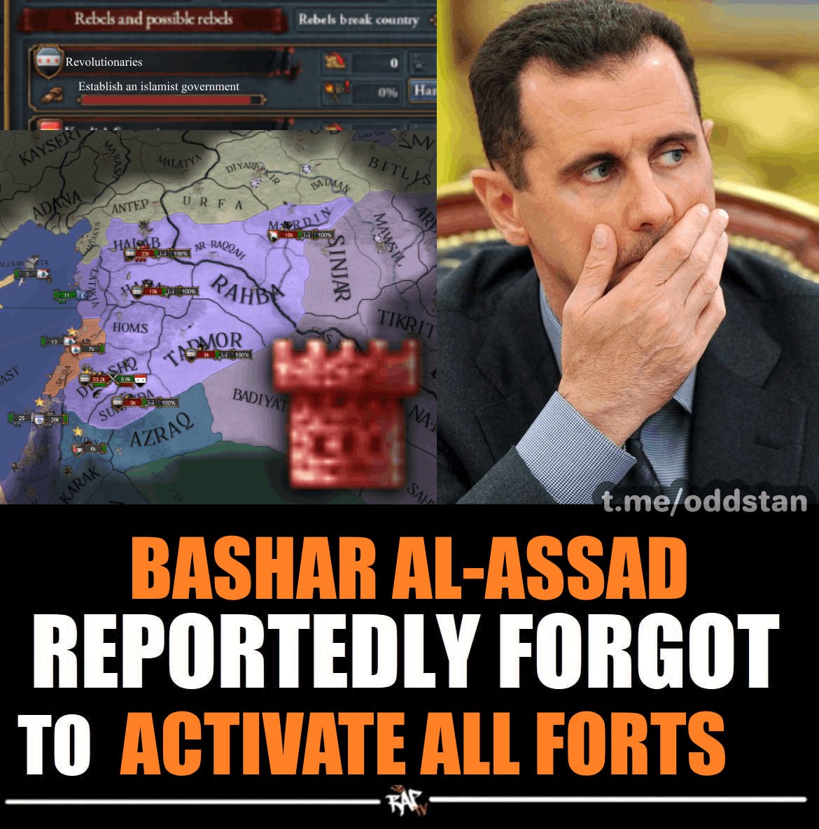 ODD_Stan's tweet image. Bro left his forts mothballed