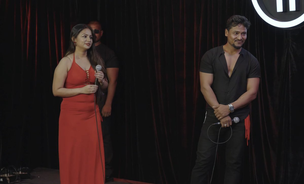She is Priyanka. Her husband lives in Nagpur but she lives in Mumbai. She has a 15 year old child and how shamelessly she is getting her clothes cut by a Muslim boy in the show India's Got Latent. 🤡